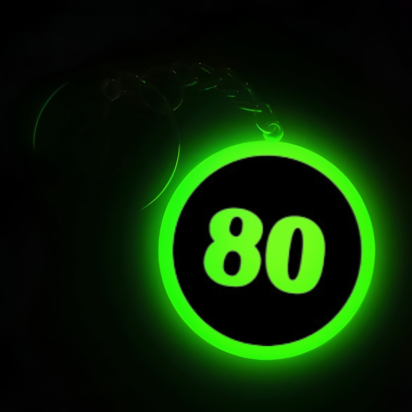 "80" Logo I Glow In Dark I Numbers.3