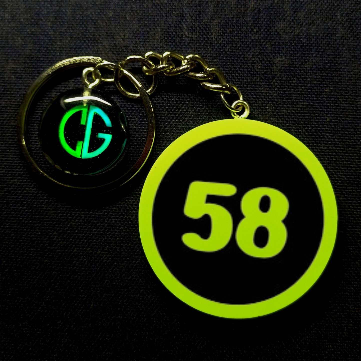 "58" Logo I Glow In Dark I Numbers.2