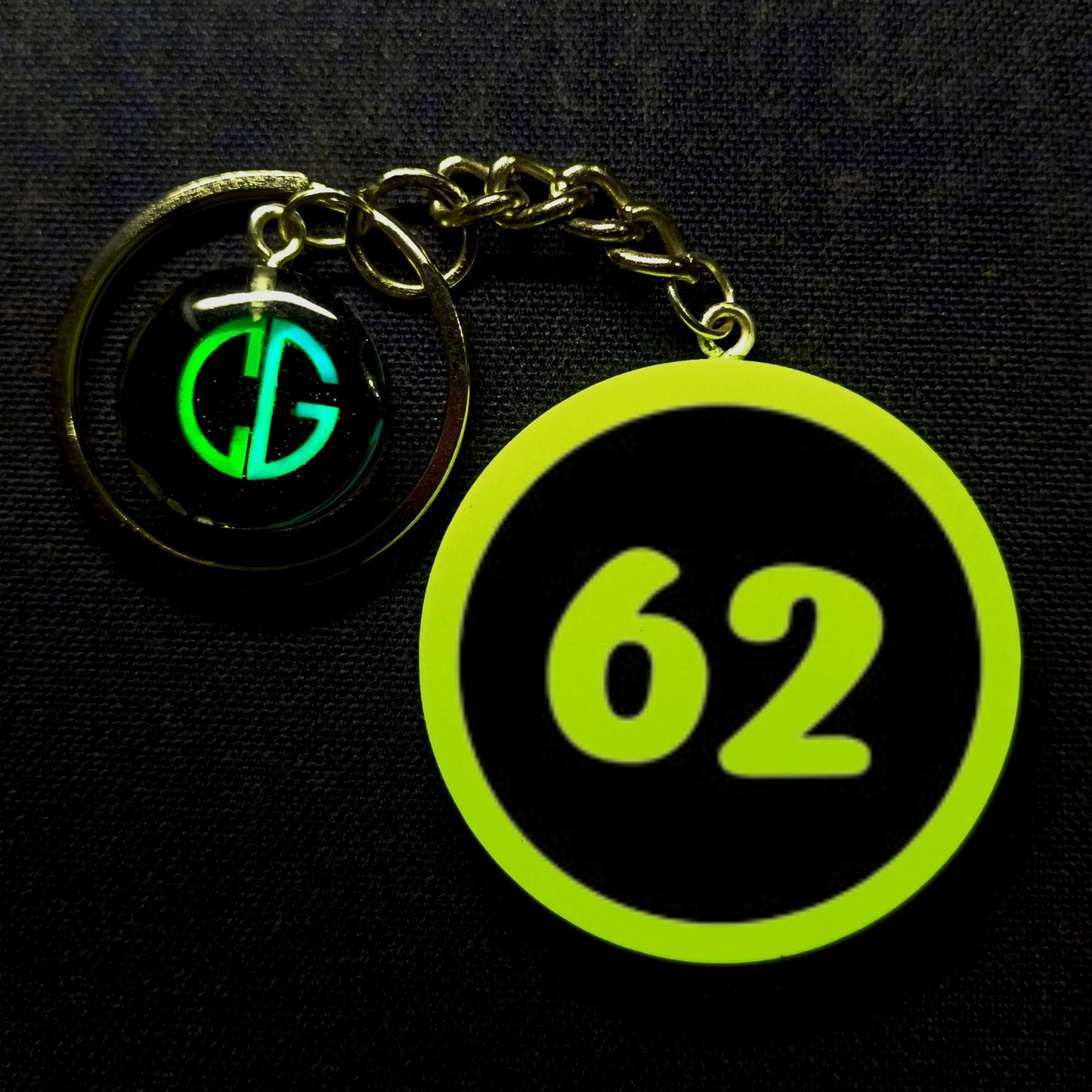 "62" Logo I Glow In Dark I Numbers.2