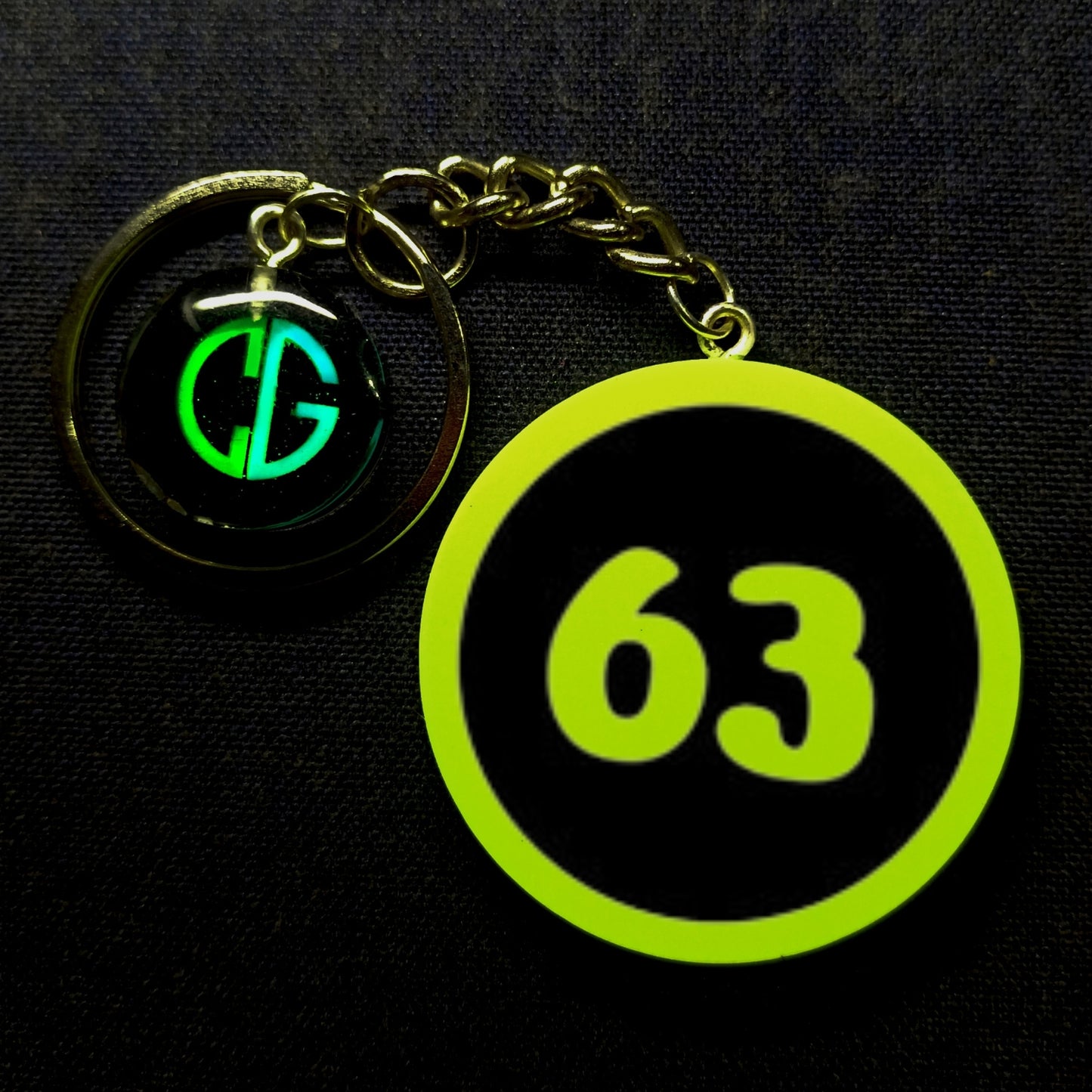 "63" Logo I Glow In Dark I Numbers.2