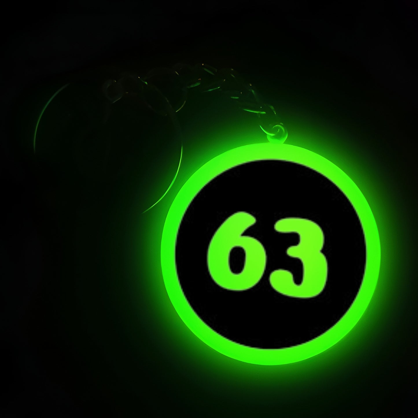 "63" Logo I Glow In Dark I Numbers.2