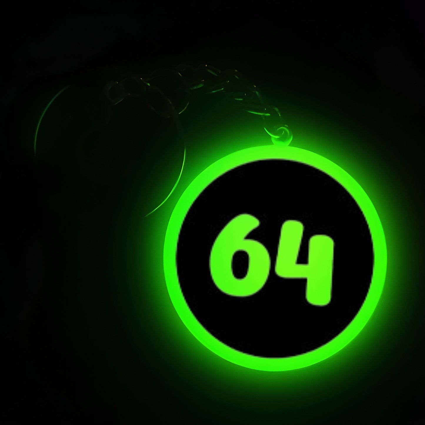 "64" Logo I Glow In Dark I Numbers.2