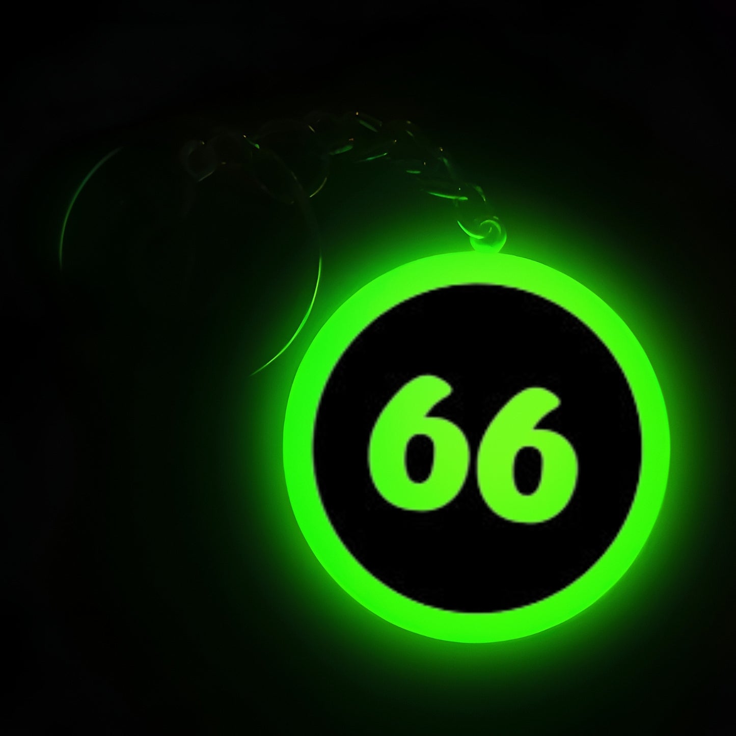 "66" Logo I Glow In Dark I Numbers.2