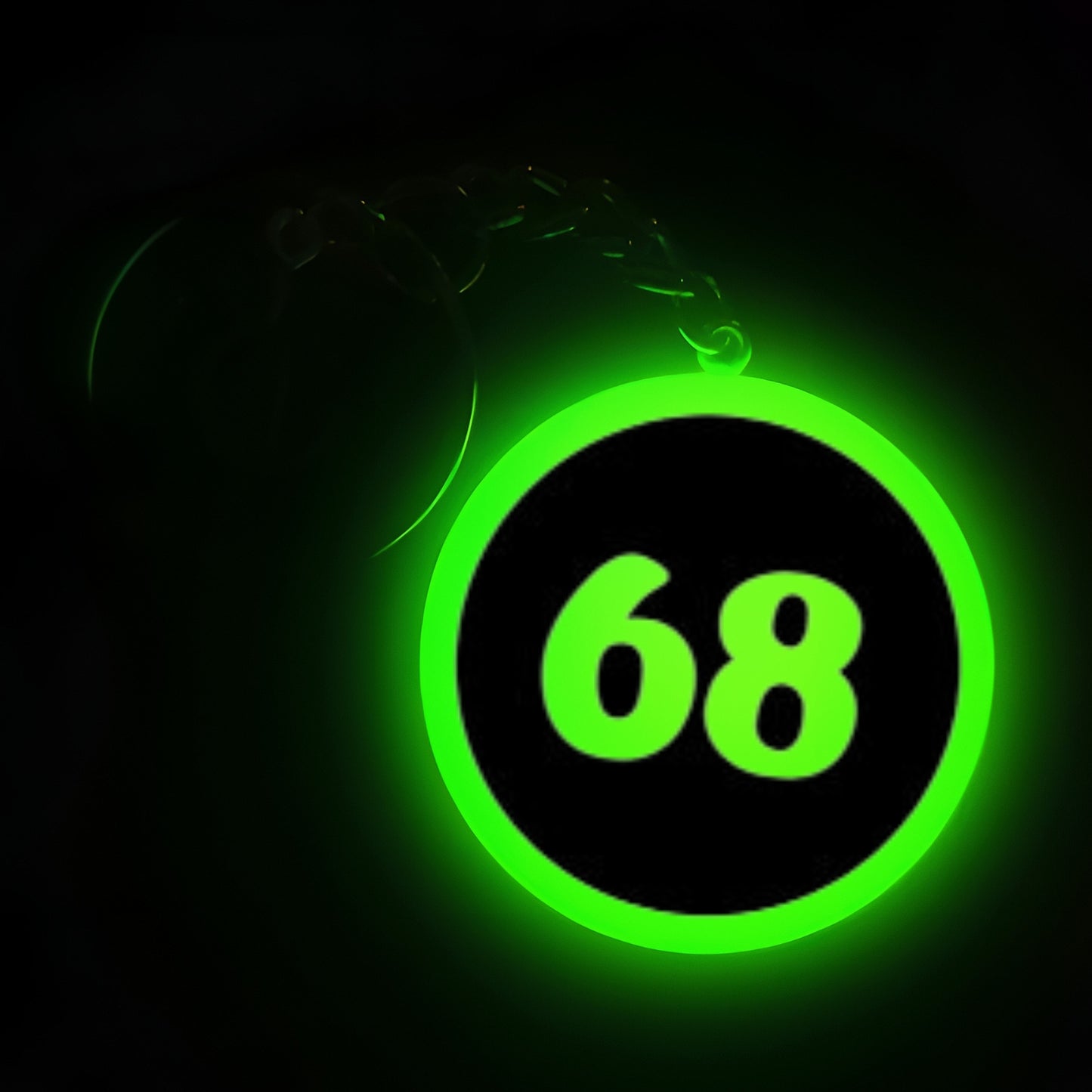 "68" Logo I Glow In Dark I Numbers.2