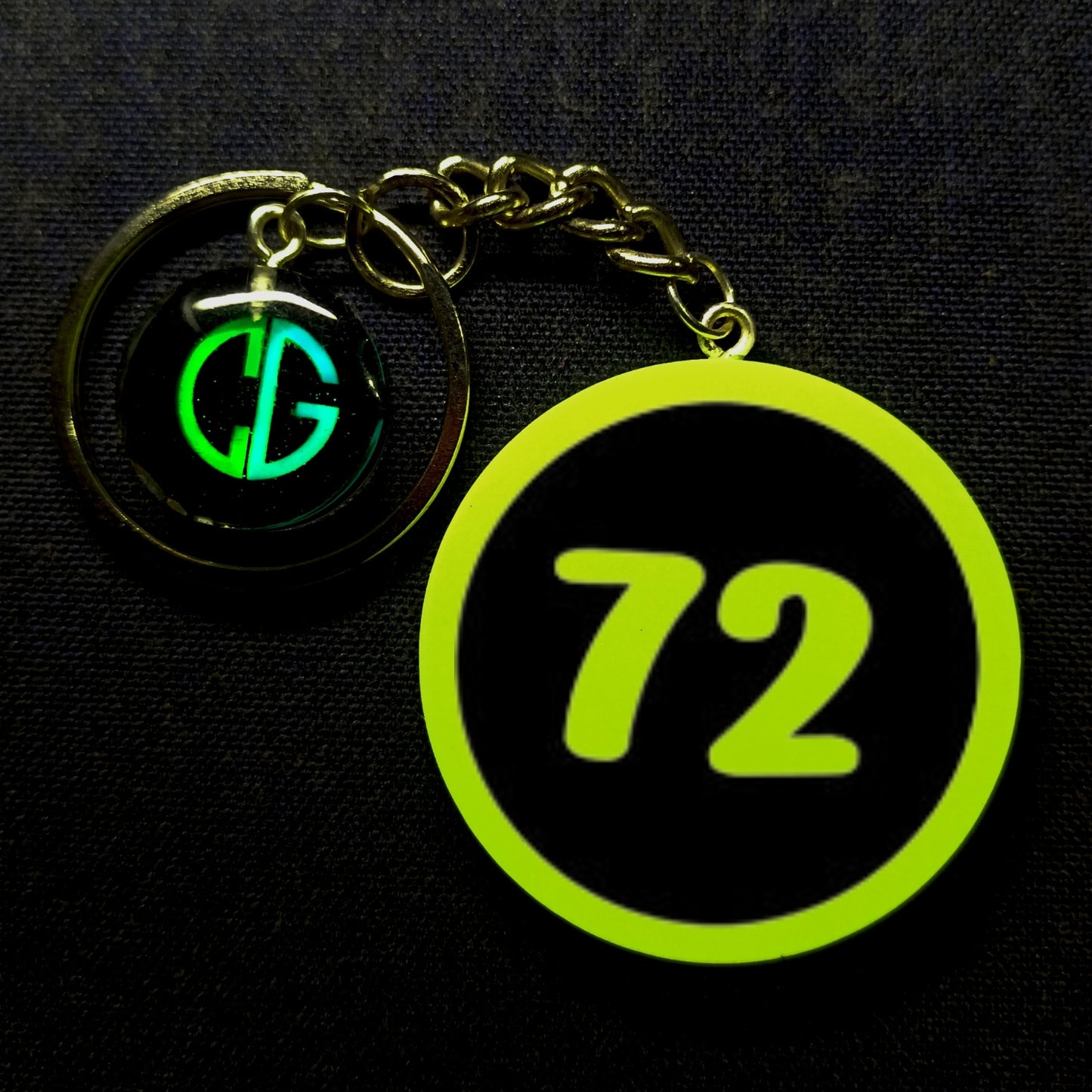 "72" Logo I Glow In Dark I Numbers.3