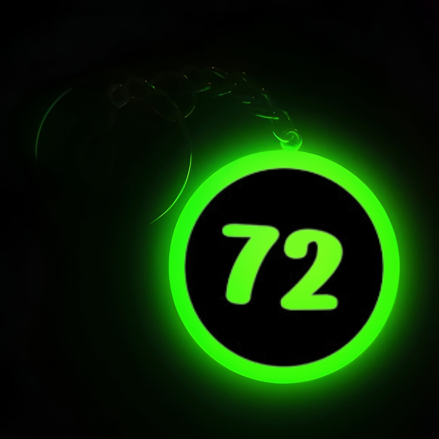 "72" Logo I Glow In Dark I Numbers.3