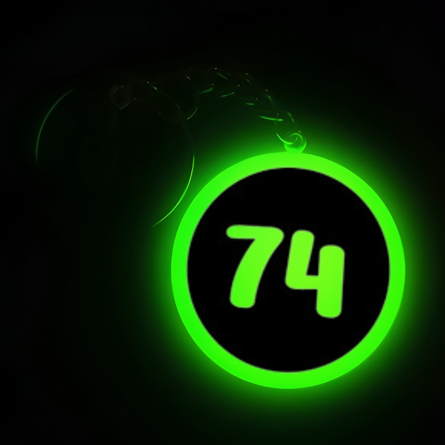 "74" Logo I Glow In Dark I Numbers.3