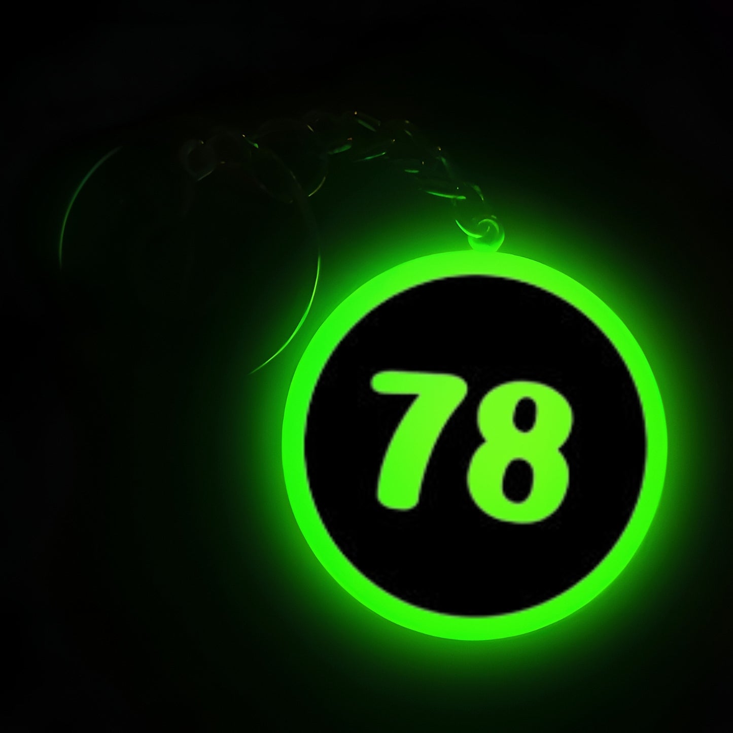 "78" Logo I Glow In Dark I Numbers.3