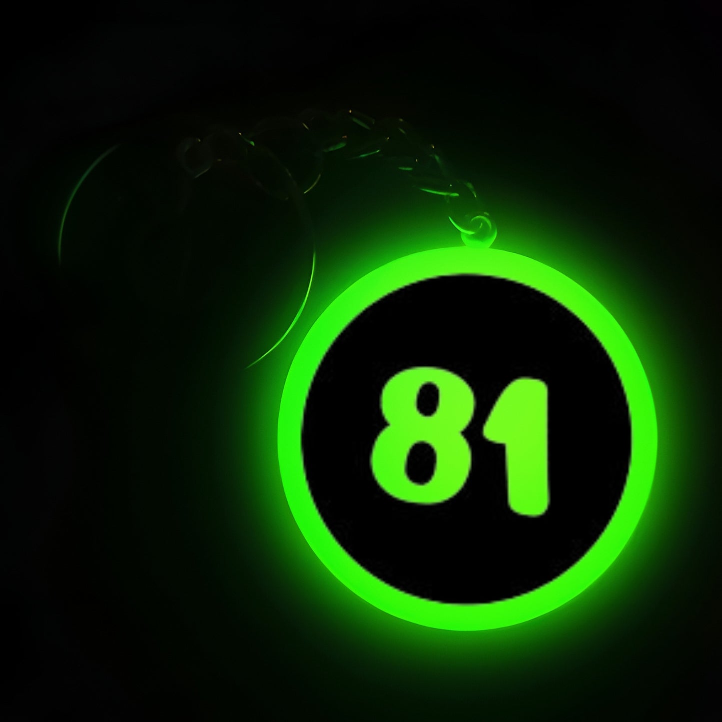 "81" Logo I Glow In Dark I Numbers.3