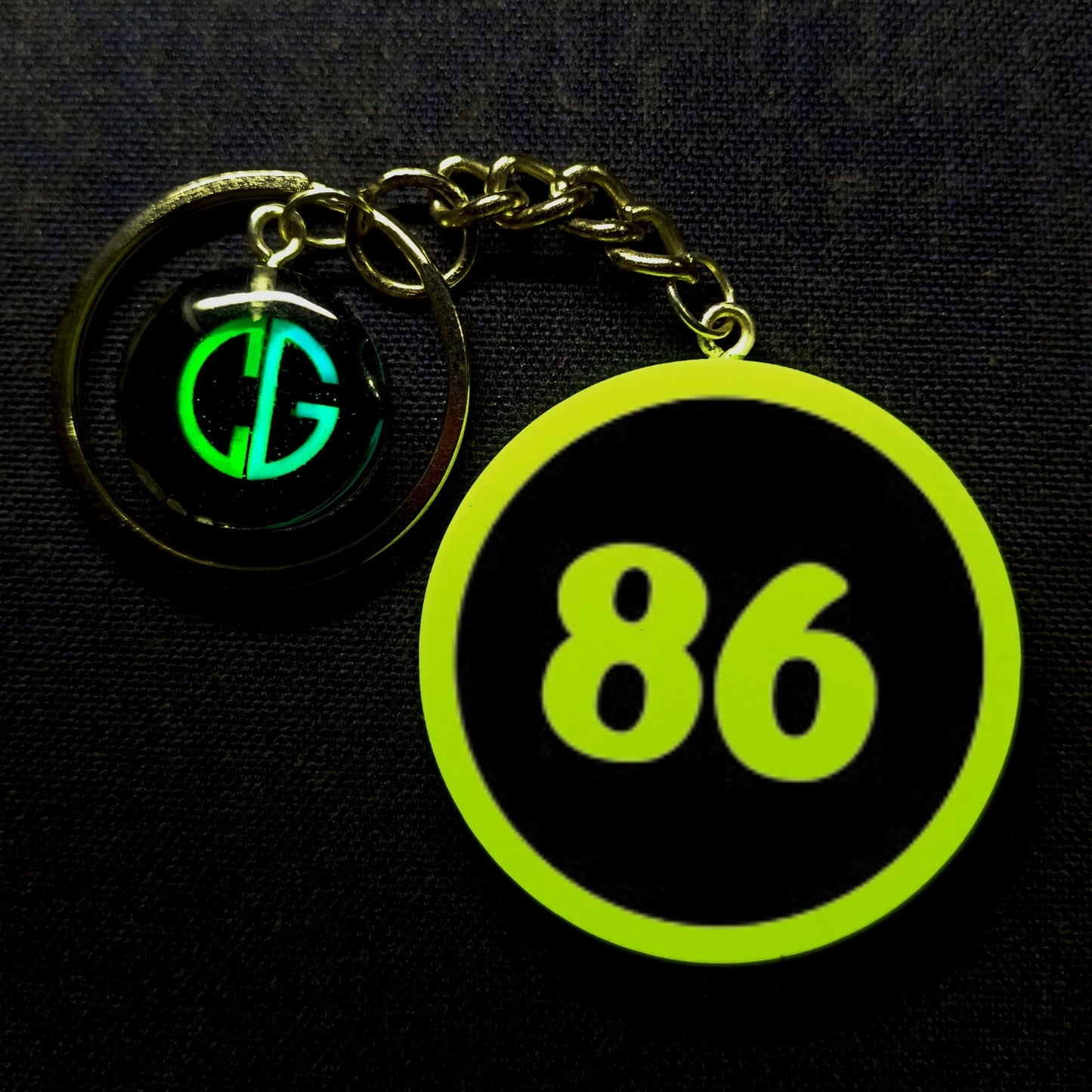 "86" Logo I Glow In Dark I Numbers.3