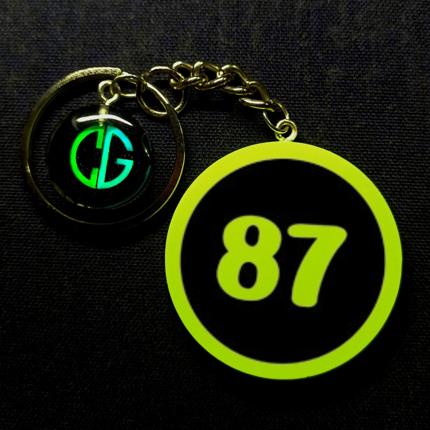 "87" Logo I Glow In Dark I Numbers.3