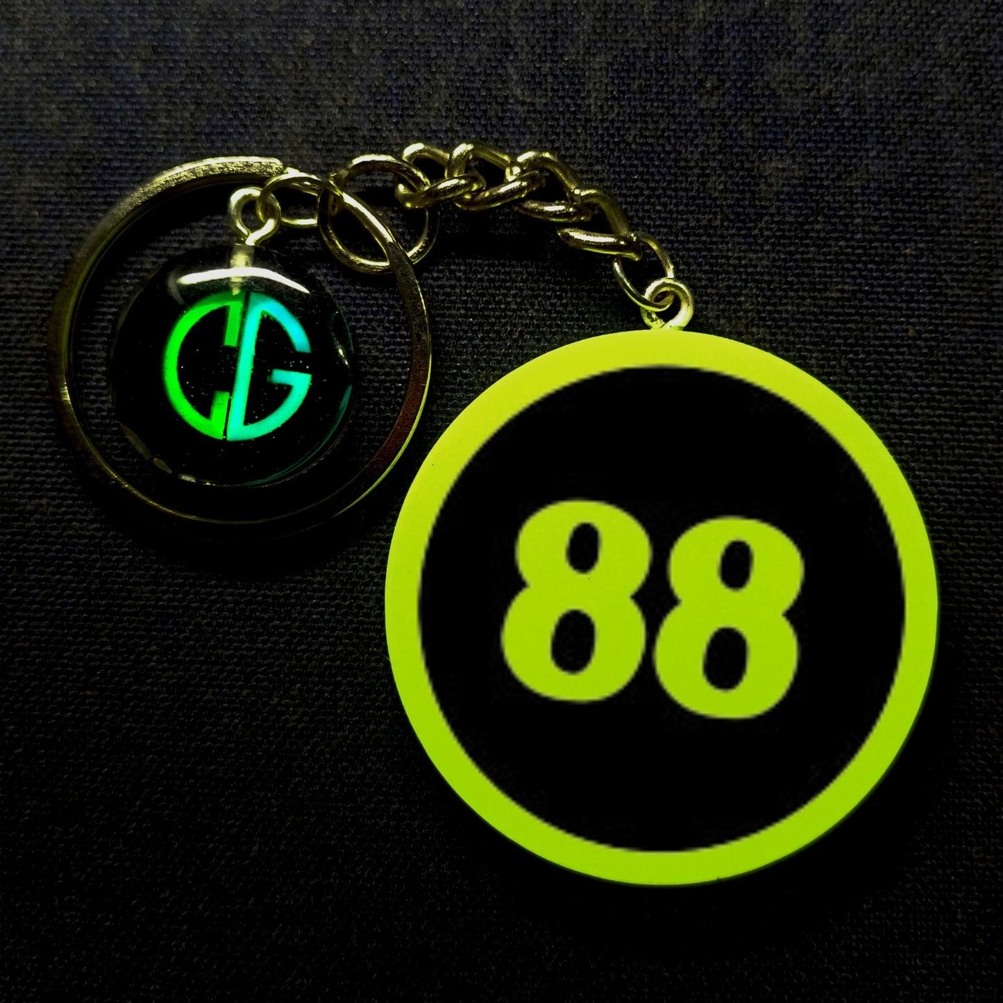 "88" Logo I Glow In Dark I Numbers.3