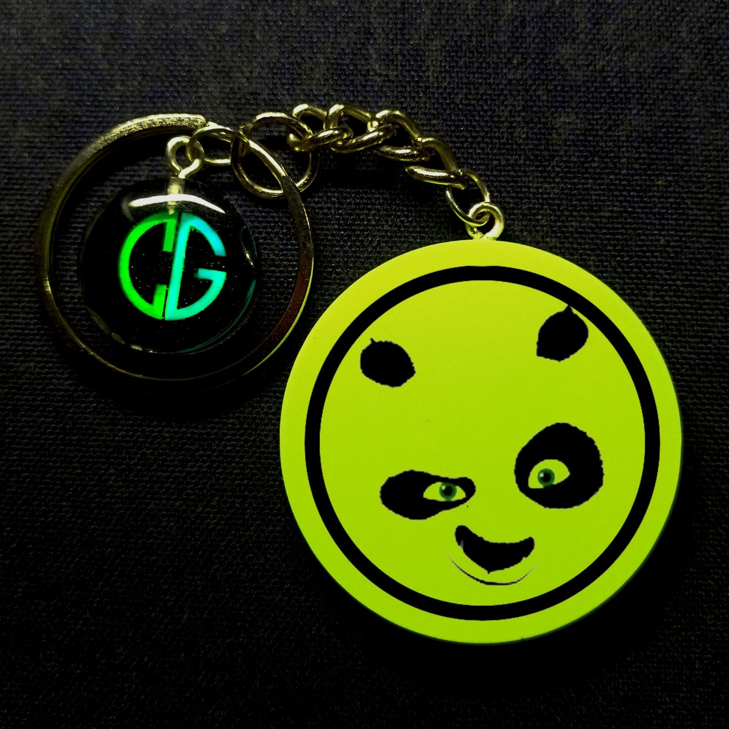 Glowing Panda Face I Glow In Dark I Cartoon.2