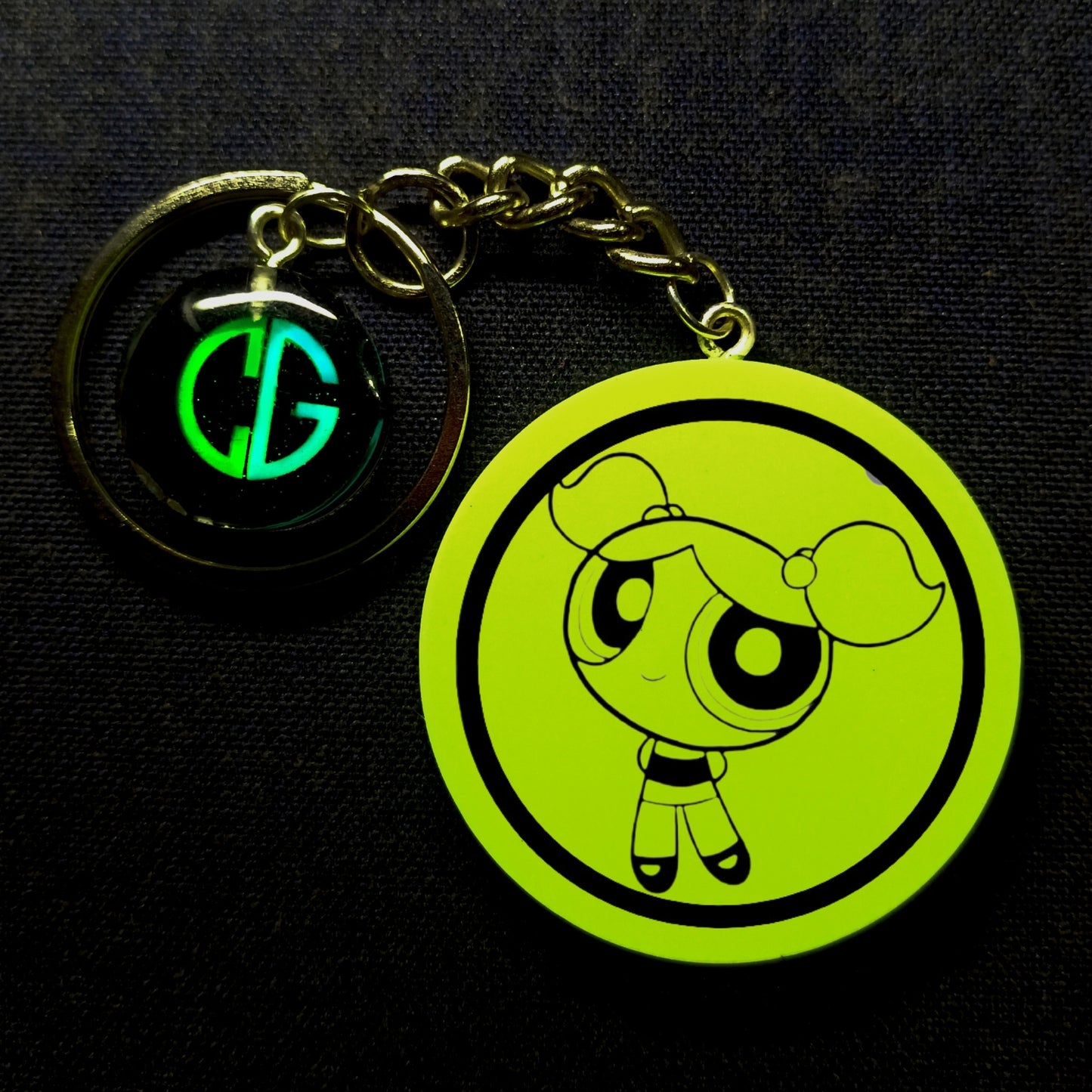 Cute Cartoon Girl I Glow In Dark I Cartoon.2