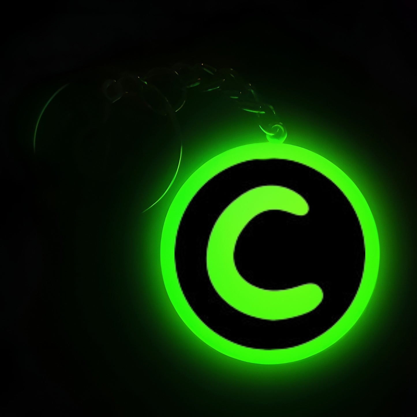 "C" Font I Glow In Dark I Alphabets
