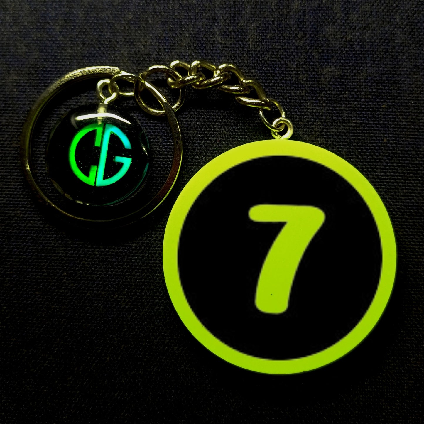 "7" Logo I Glow In Dark I Numbers.