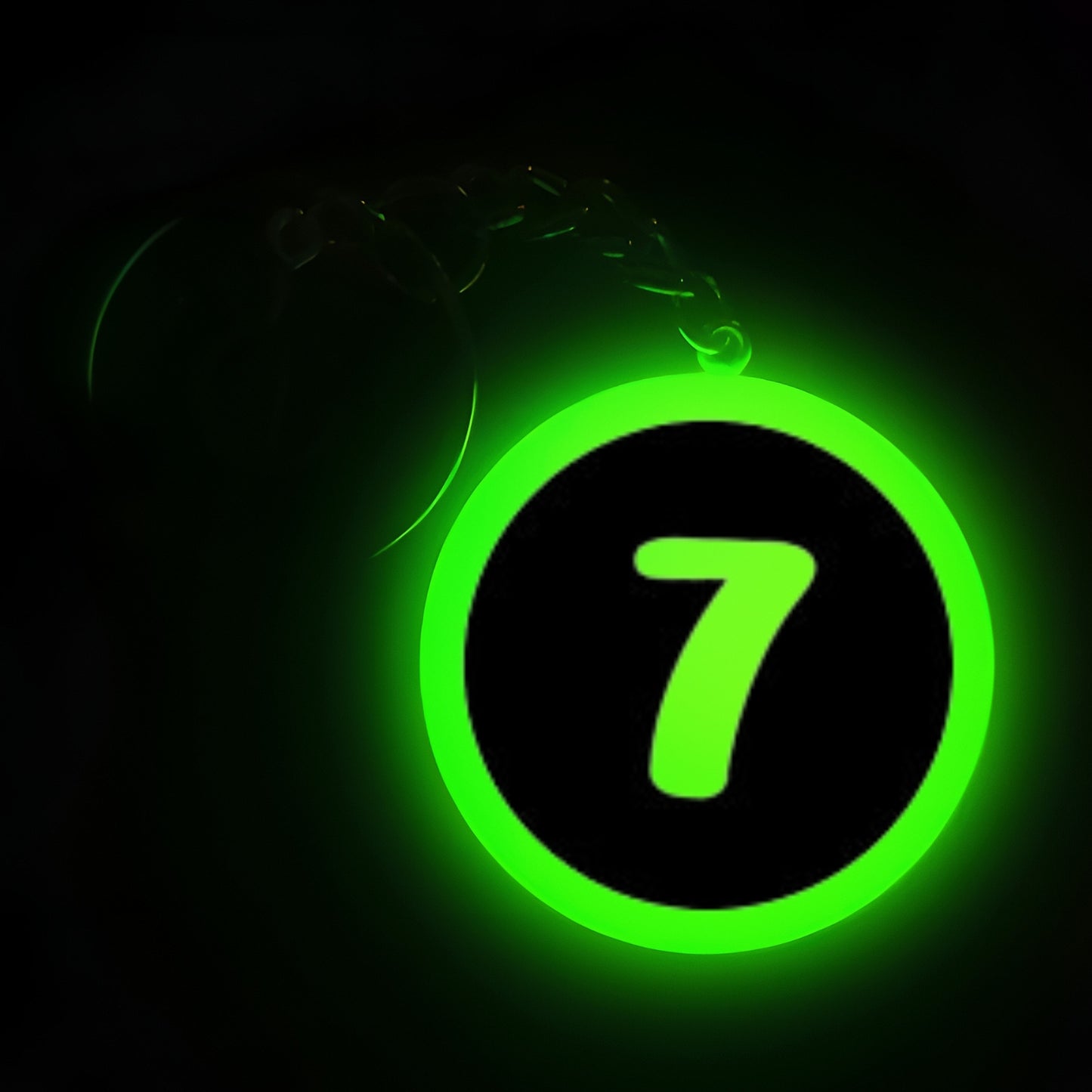 "7" Logo I Glow In Dark I Numbers.