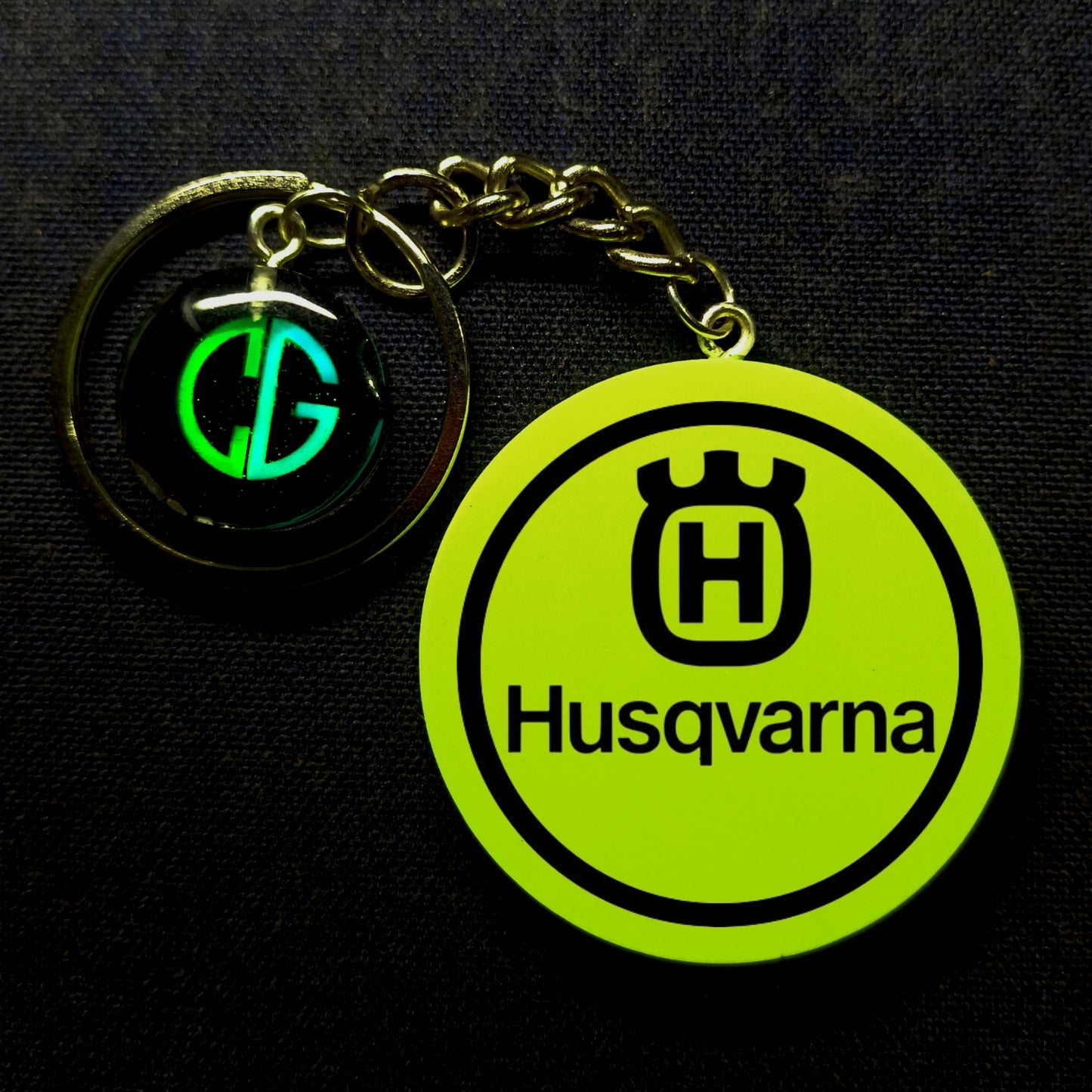 Husqvarna with text Logo I Glow In Dark I Bike.1