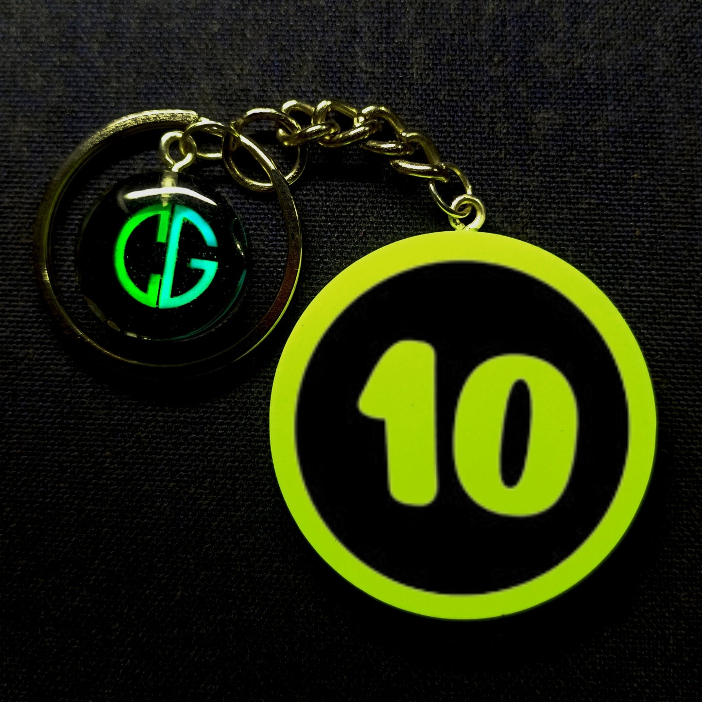 "10" Logo I Glow In Dark I Numbers.1