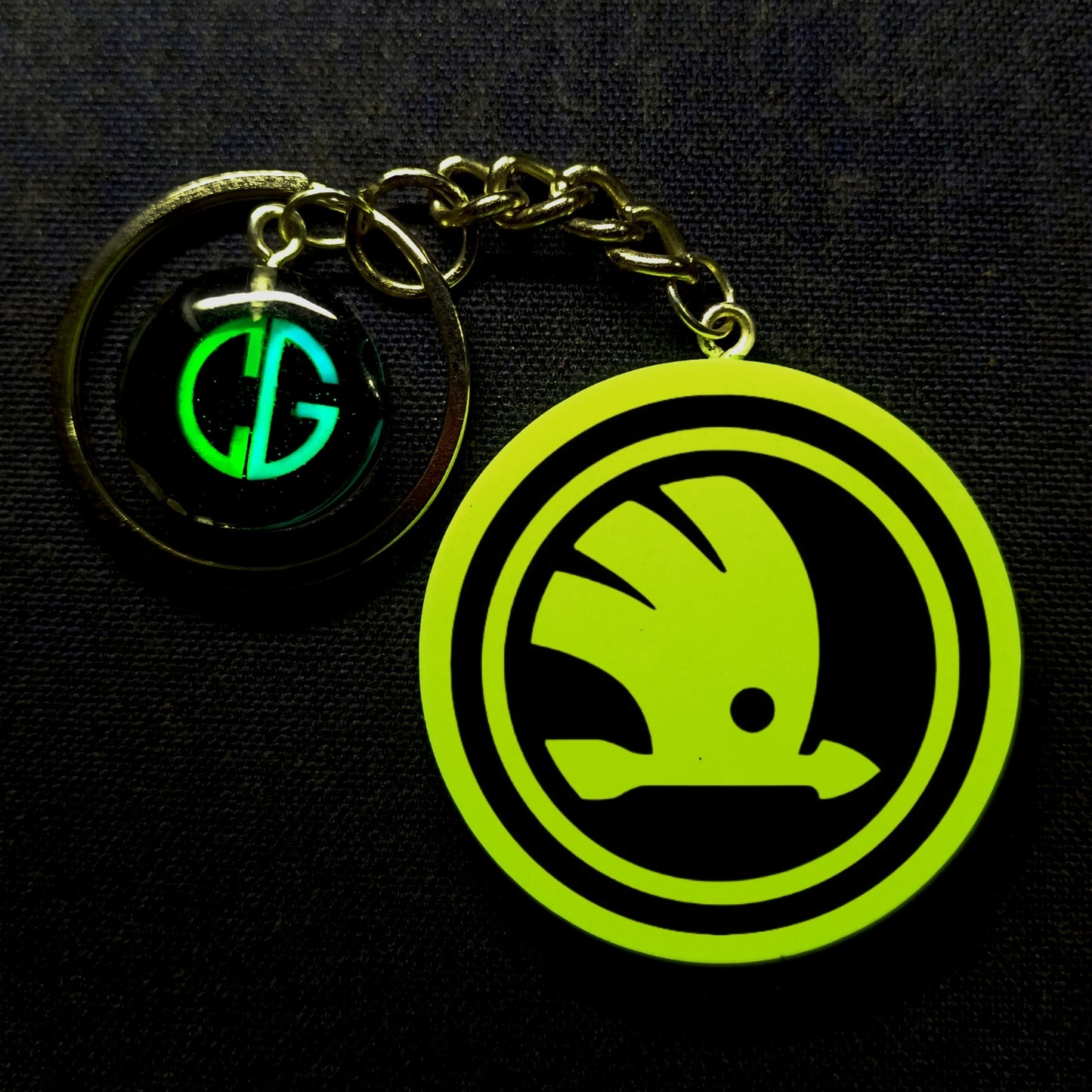 Skoda (1) I Glow In Dark I Car Logo.1