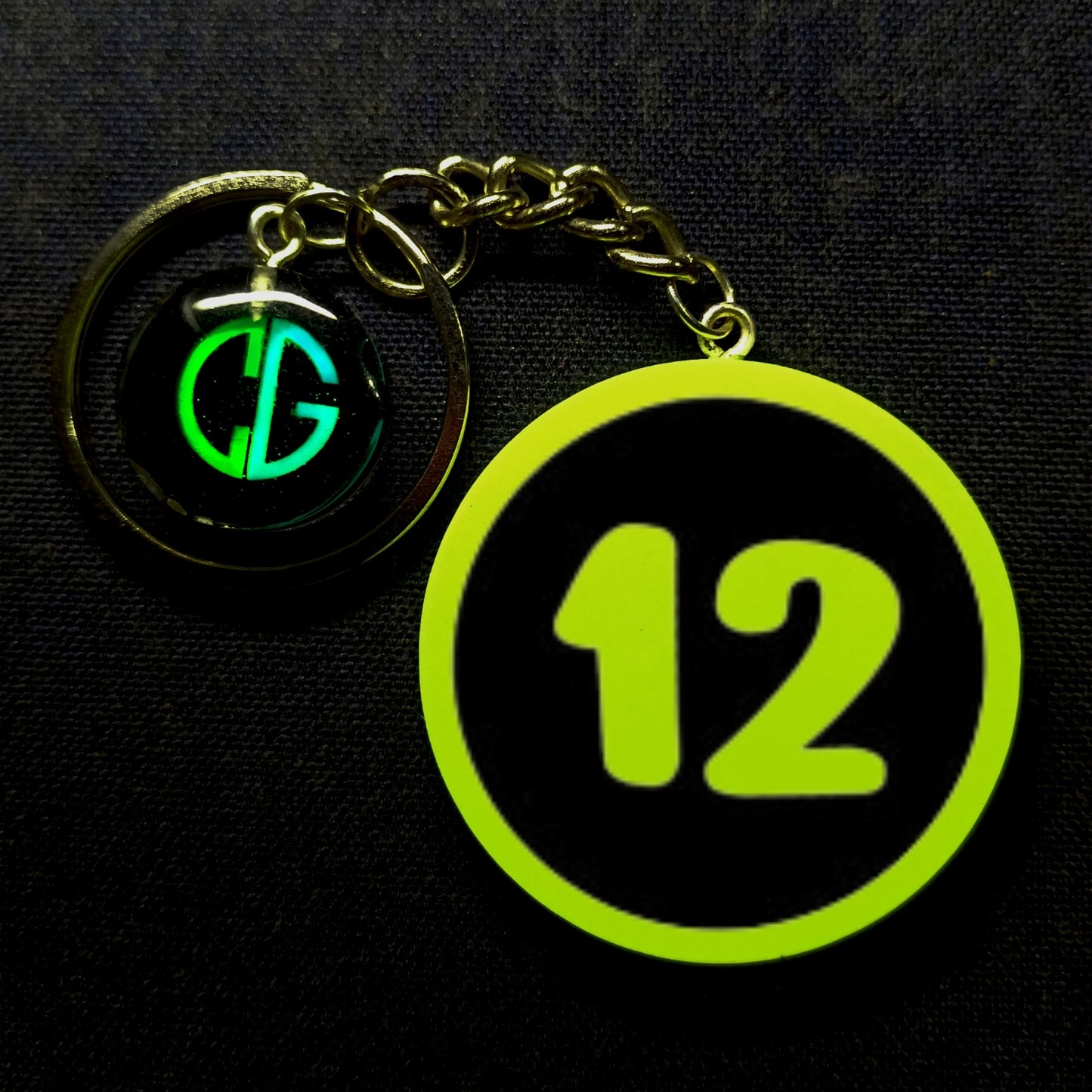 "12" Logo I Glow In Dark I Numbers.1