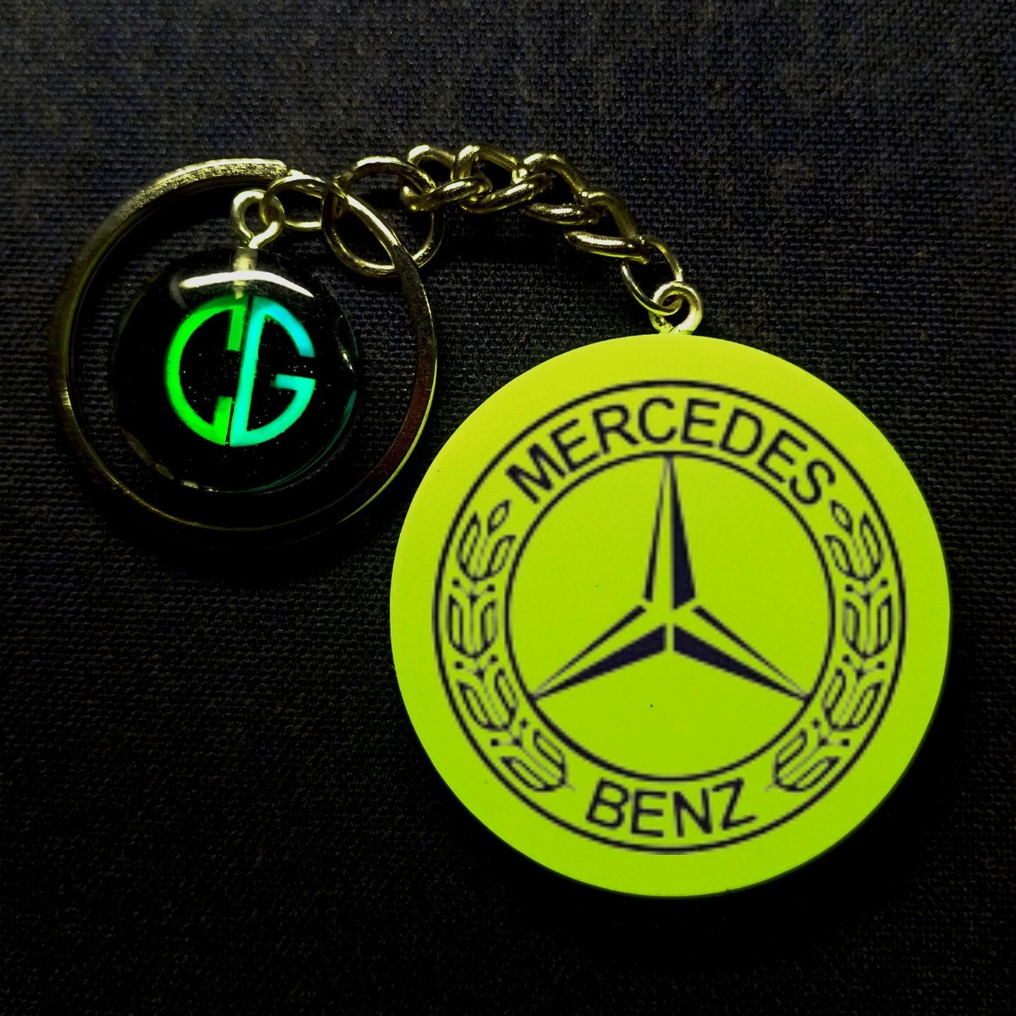Mercedes I Glow In Dark I Car Logo.1