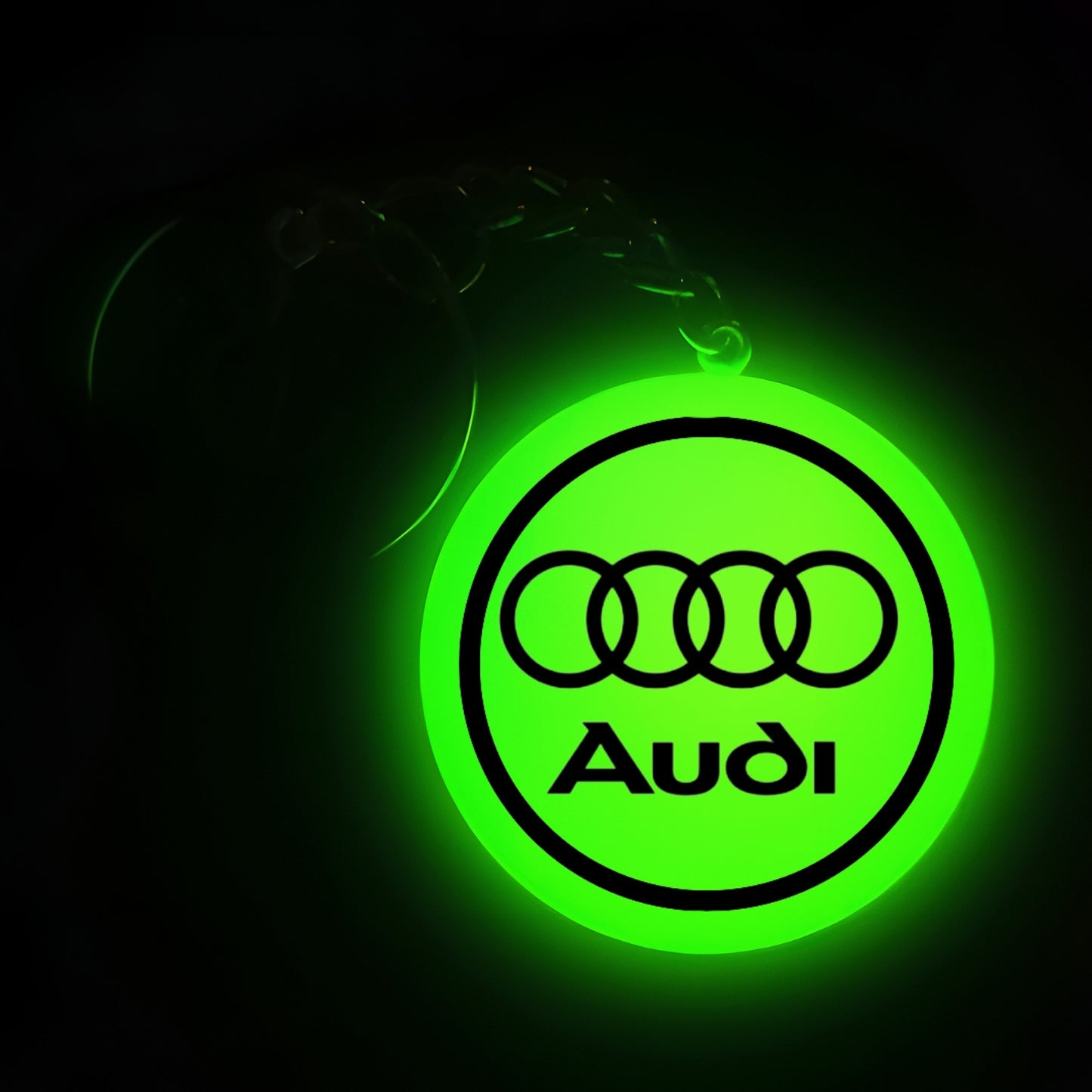 Audi With Text I Glow In Dark I Car Logo.1