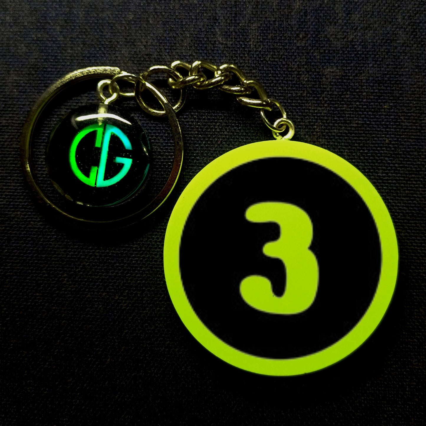 "3" Logo I Glow In Dark I Numbers.1