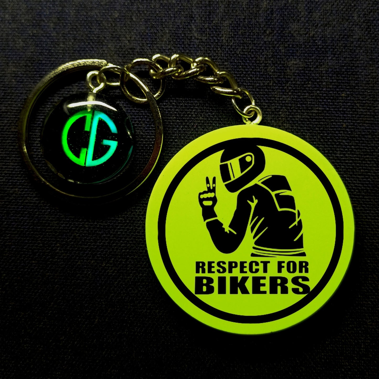 Respect For Bikers Logo I Glow In Dark I Bike.1