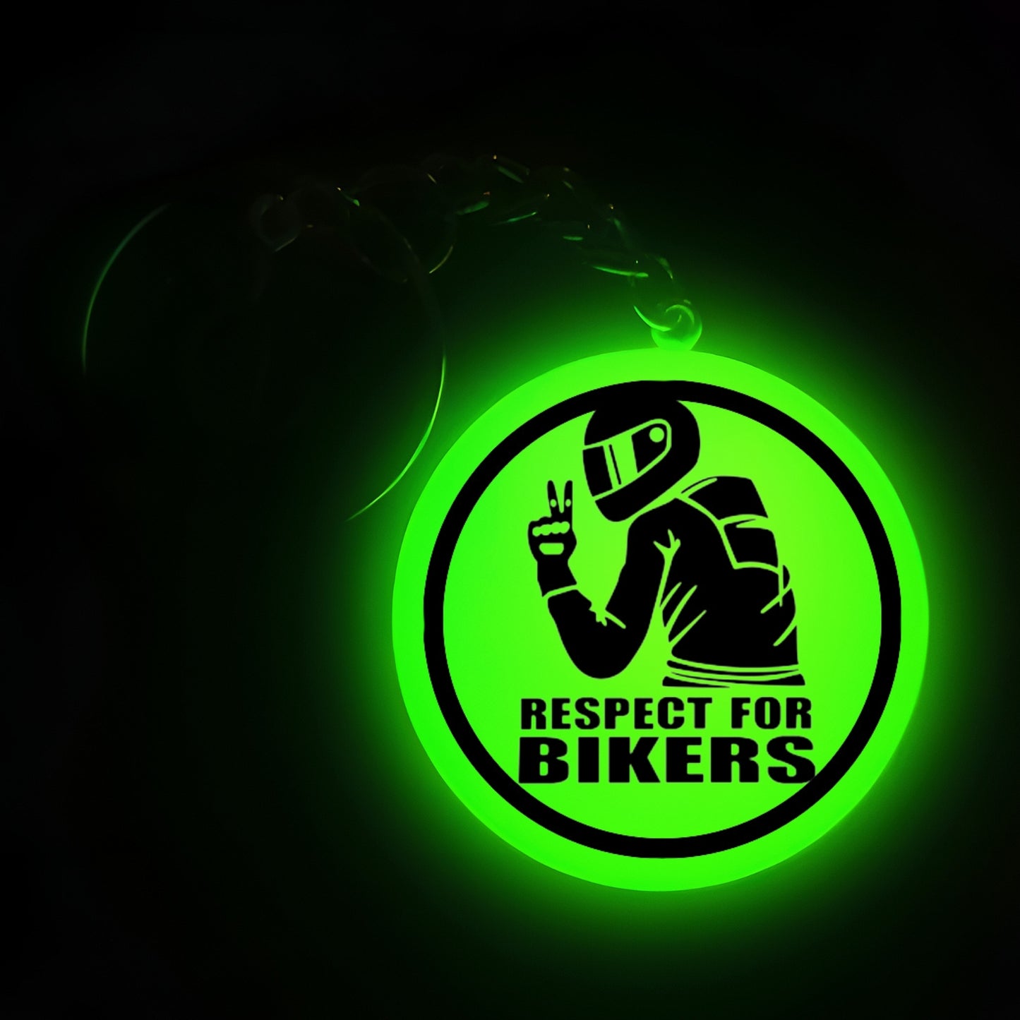 Respect For Bikers Logo I Glow In Dark I Bike.1