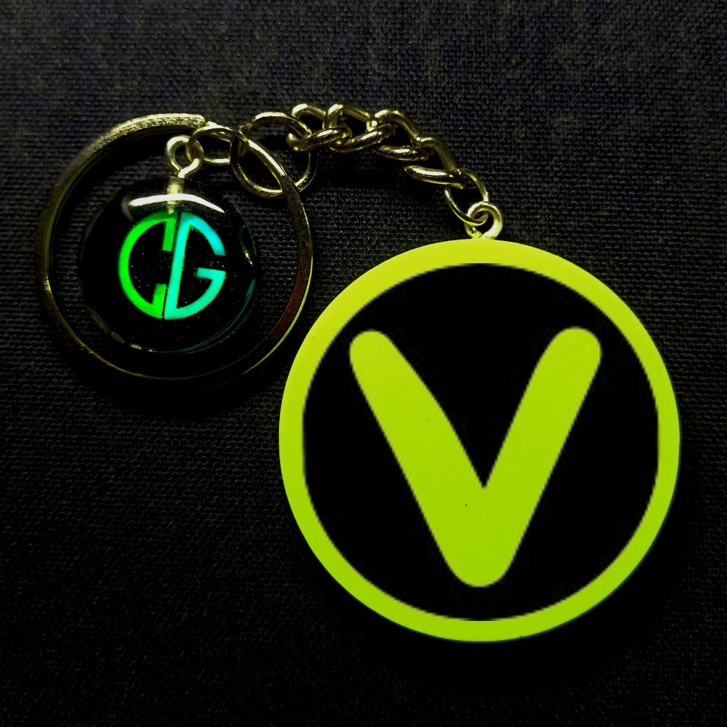 "V" Font I Glow In Dark I Alphabets