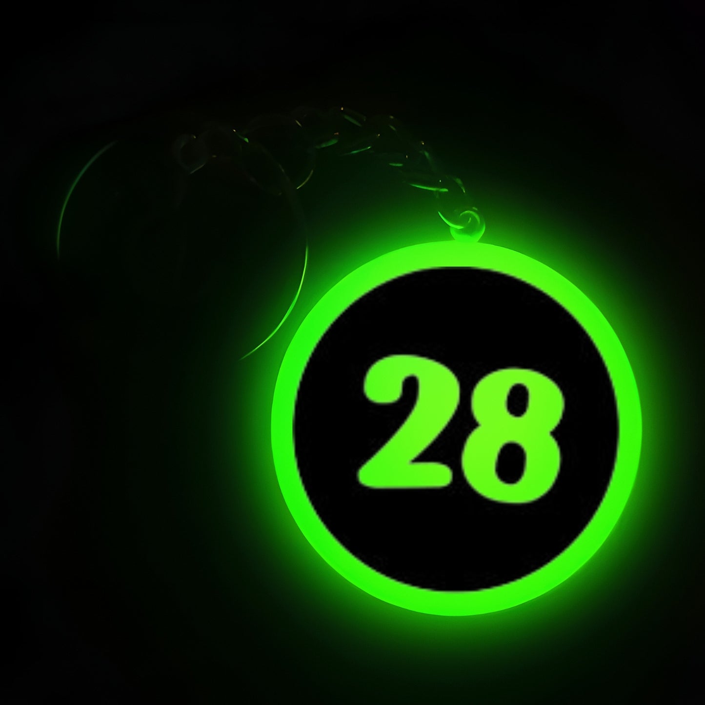 "28" Logo I Glow In Dark I Numbers.1