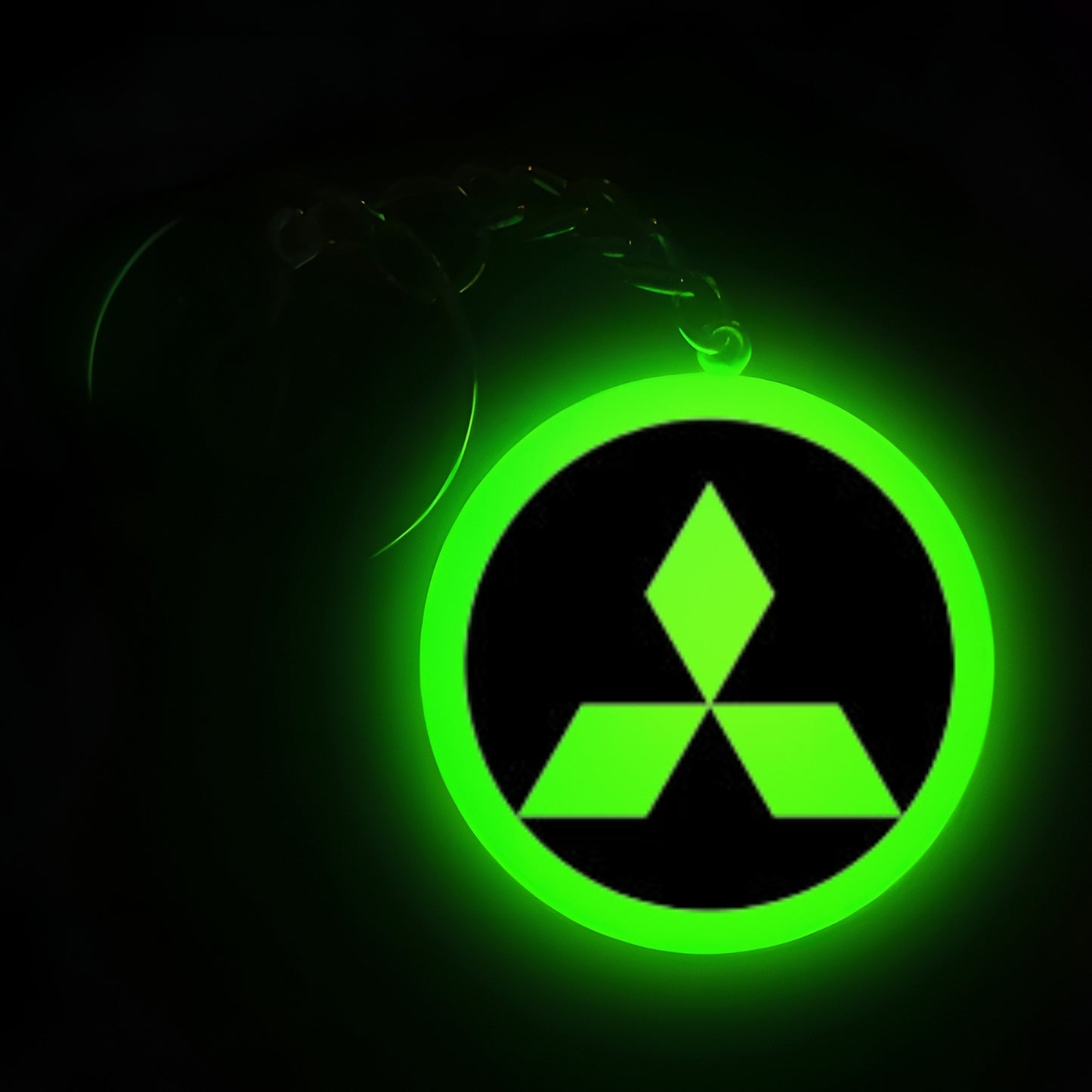 Glowing Mitsubishi I Glow In Dark I Car Logo.1
