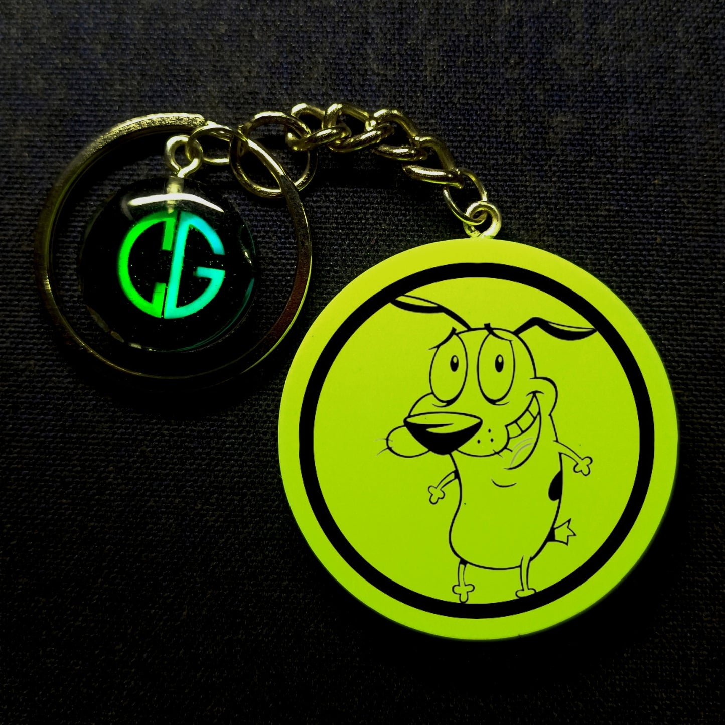 Courage Smiling I Glow In Dark I Cartoon.1