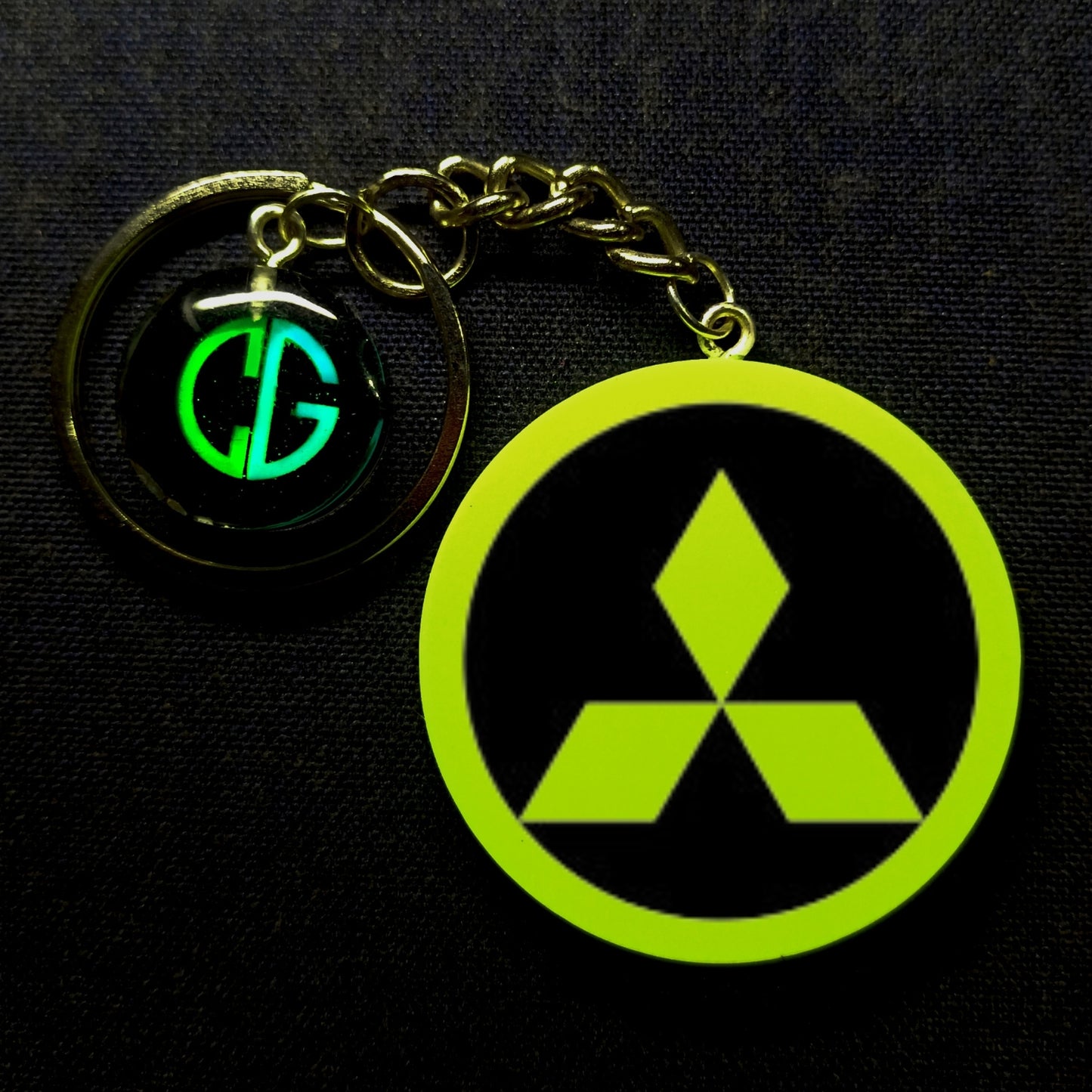 Glowing Mitsubishi I Glow In Dark I Car Logo.1