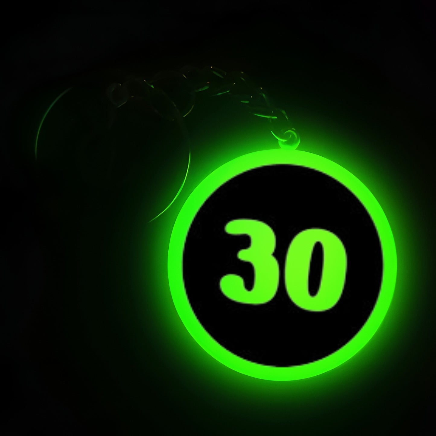 "30" Logo I Glow In Dark I Numbers.1