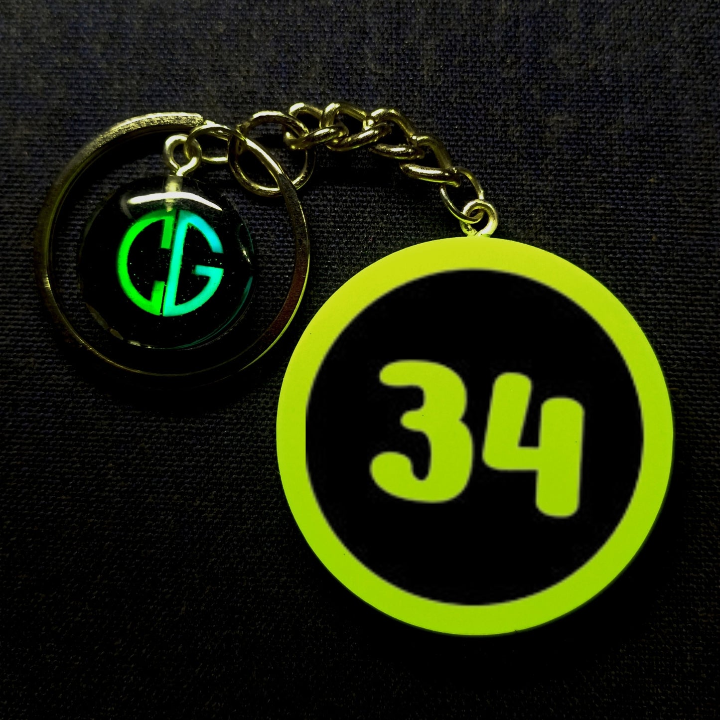 "34" Logo I Glow In Dark I Numbers.1