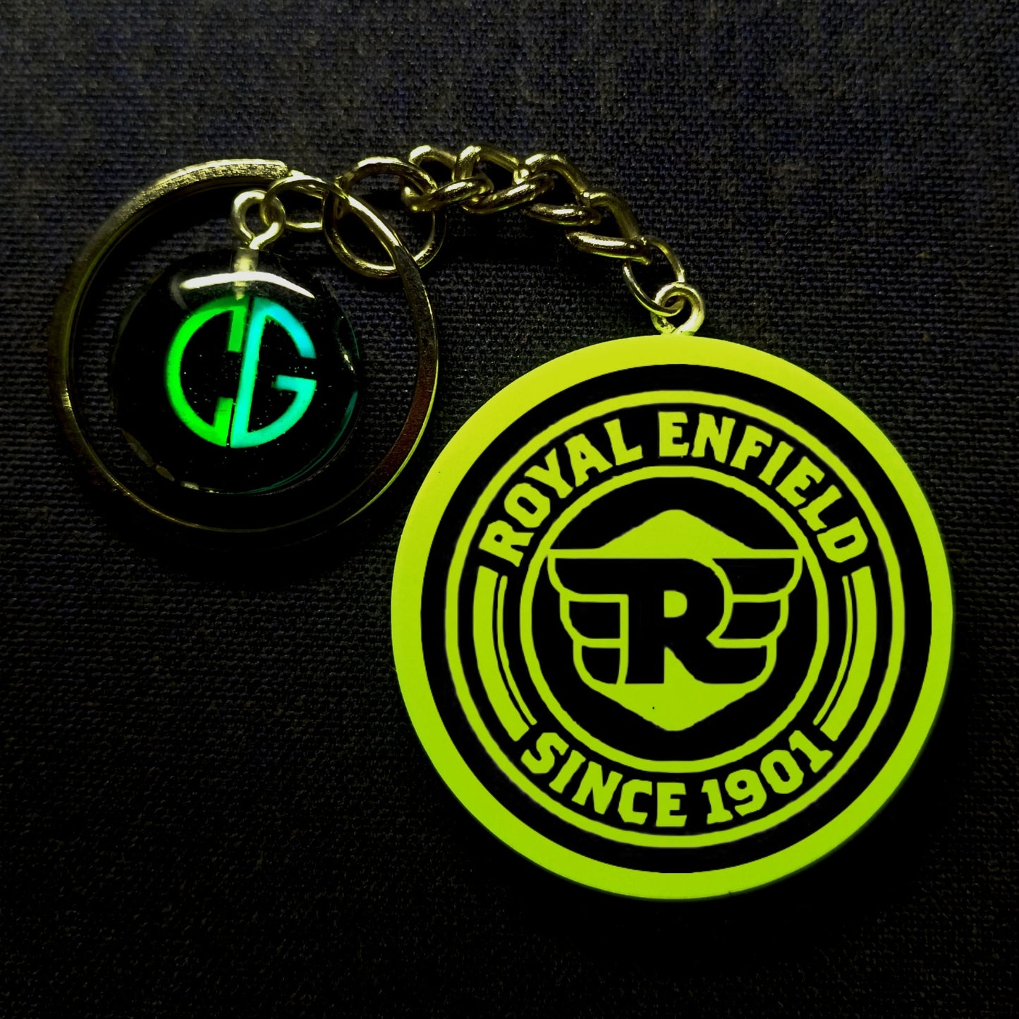 Royal Enfield Logo I Glow In Dark I Bike.1