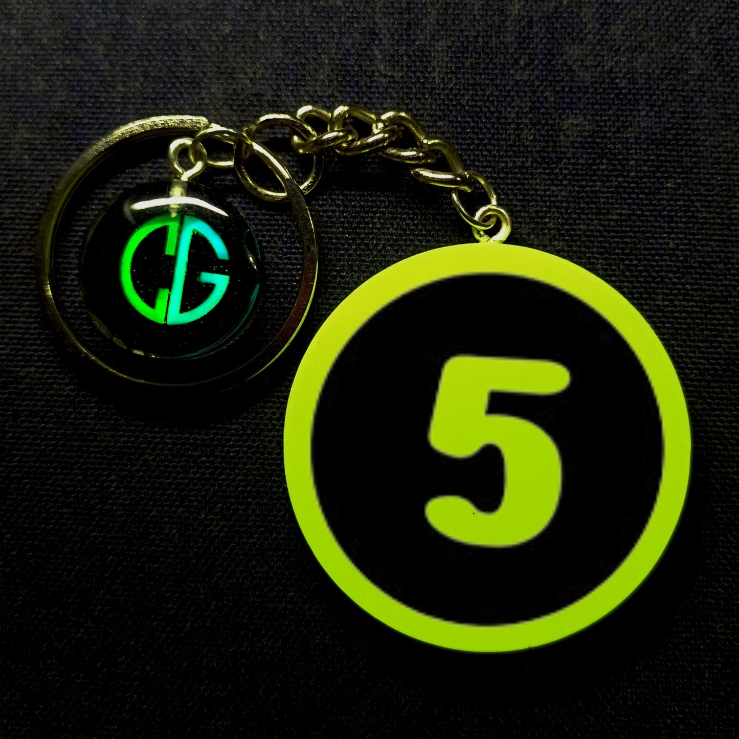 "5" Logo I Glow In Dark I Numbers.