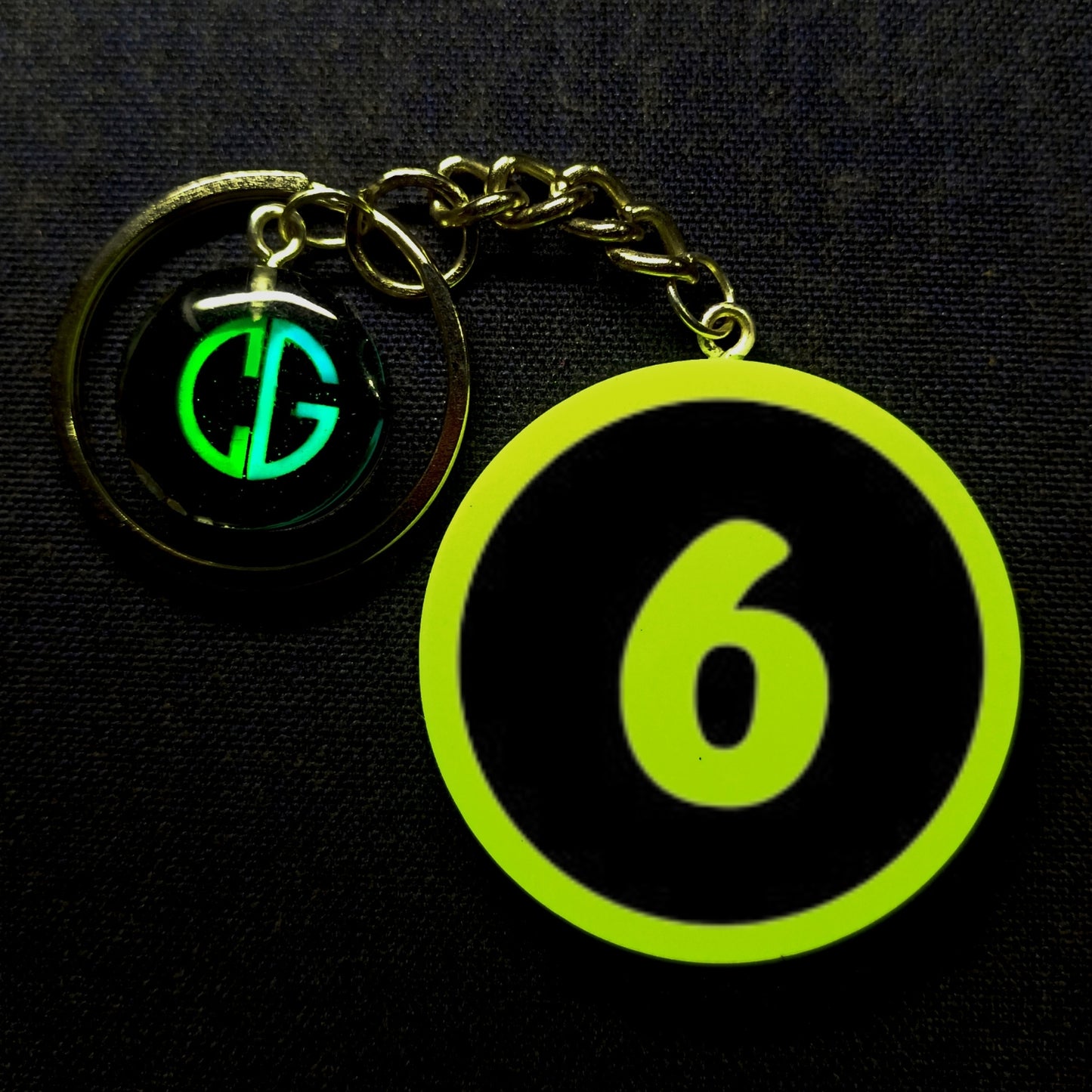 "6" Logo I Glow In Dark I Numbers.