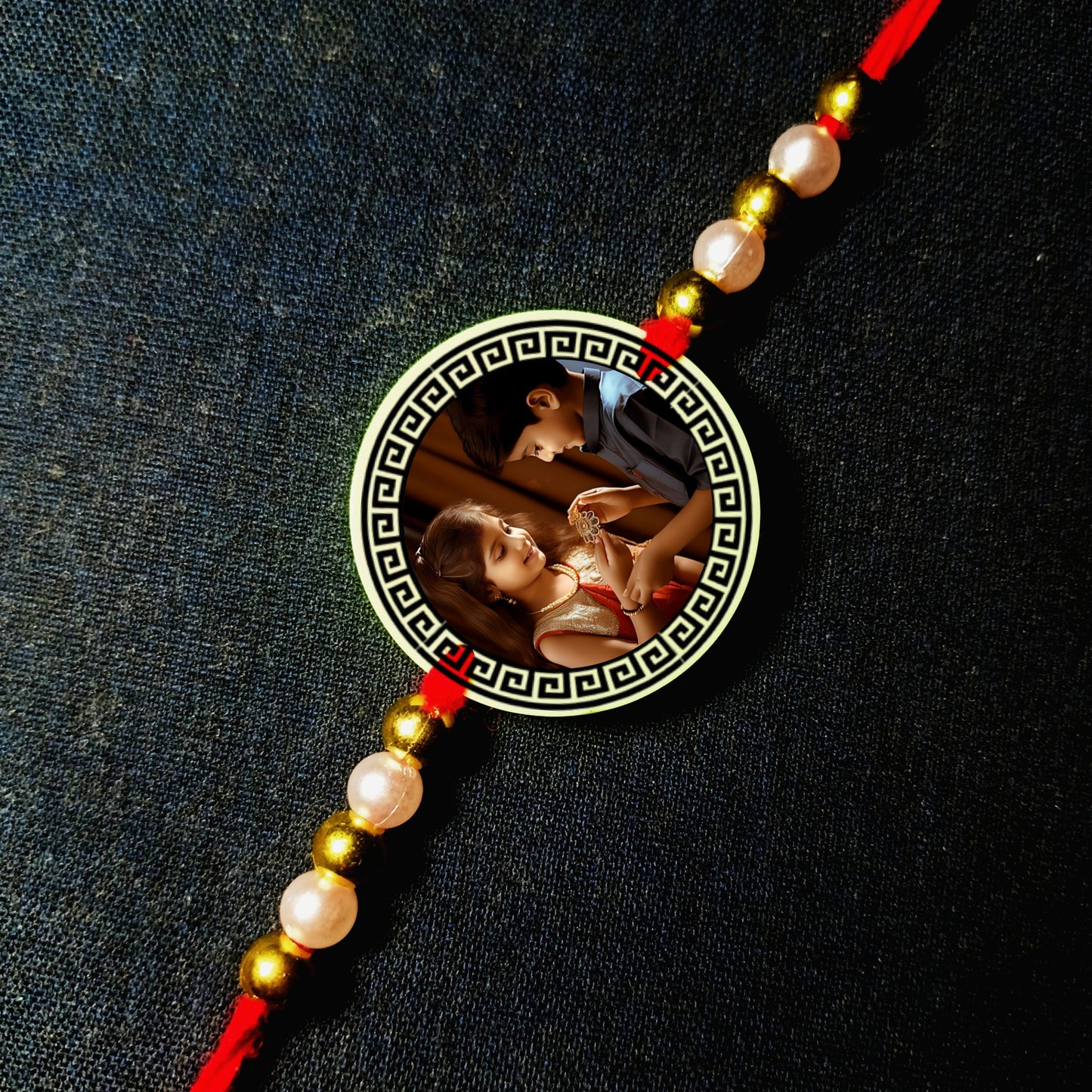 Custom Photo Rakhi [Glow In Dark Rakhi].3