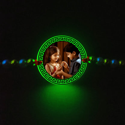 Custom Photo Rakhi [Glow In Dark Rakhi].3