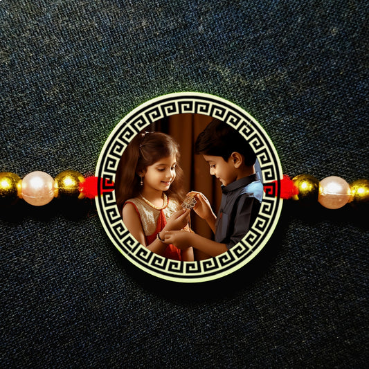 Custom Photo Rakhi [Glow In Dark Rakhi].3