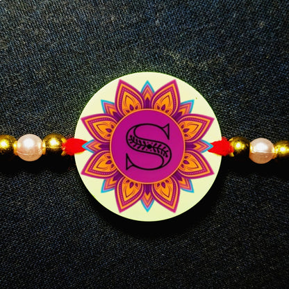 Custom Alphabet Rakhi [Glow In Dark Rakhi].1