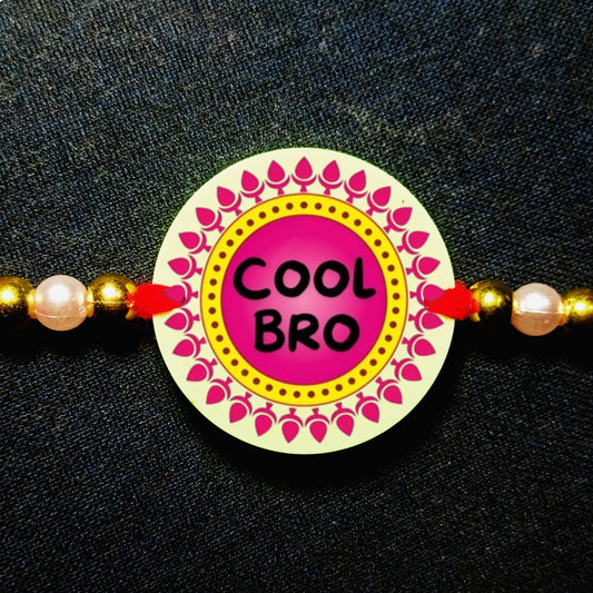 Custom Design Text Rakhi [Glow In Dark Rakhi].1