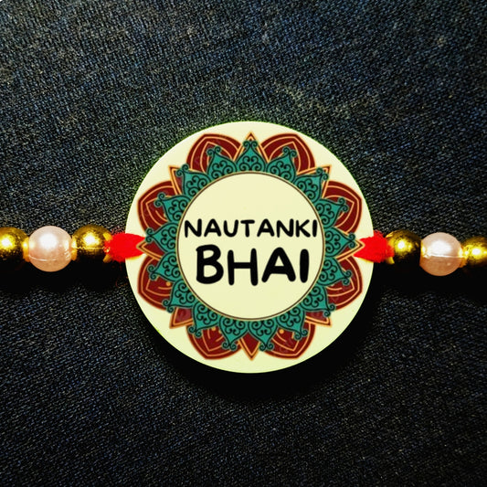Custom Name In Flower Rakhi [Glow In Dark Rakhi].1