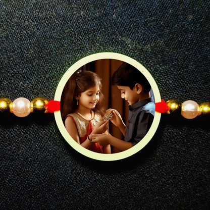 Custom Photo Rakhi [Glow In Dark Rakhi].2