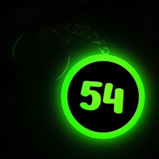 "54" Logo I Glow In Dark I Numbers.2