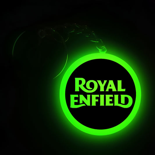 Glowing Royal Enfield Logo I Glow In Dark I Bike.1