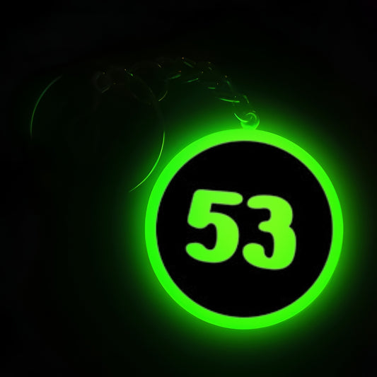 "53" Logo I Glow In Dark I Numbers.2